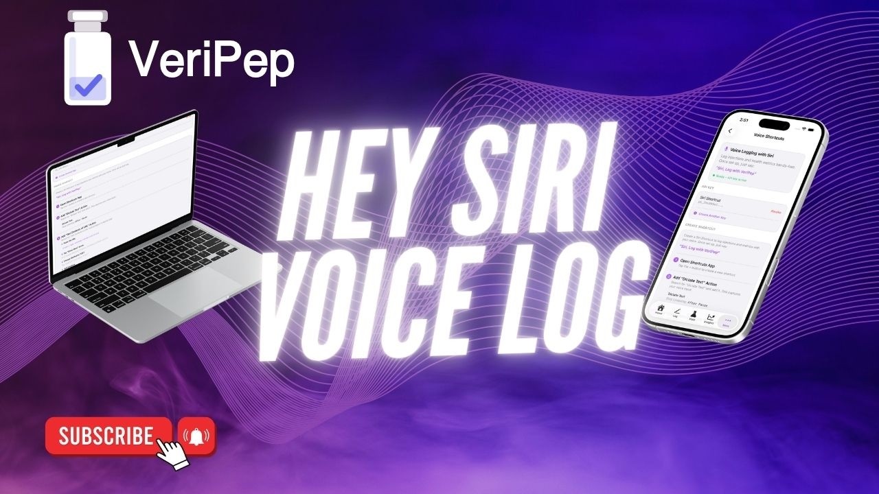 Log a Peptide Injection by Voice with Hey Siri