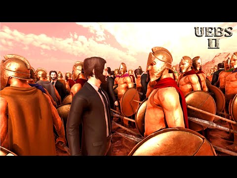 CAN 100 JOHN WICK SURVIVE FROM 2M SPARTANS AMBUSHMENT | Ultimate Epic Battle Simulator 2 | UEBS2