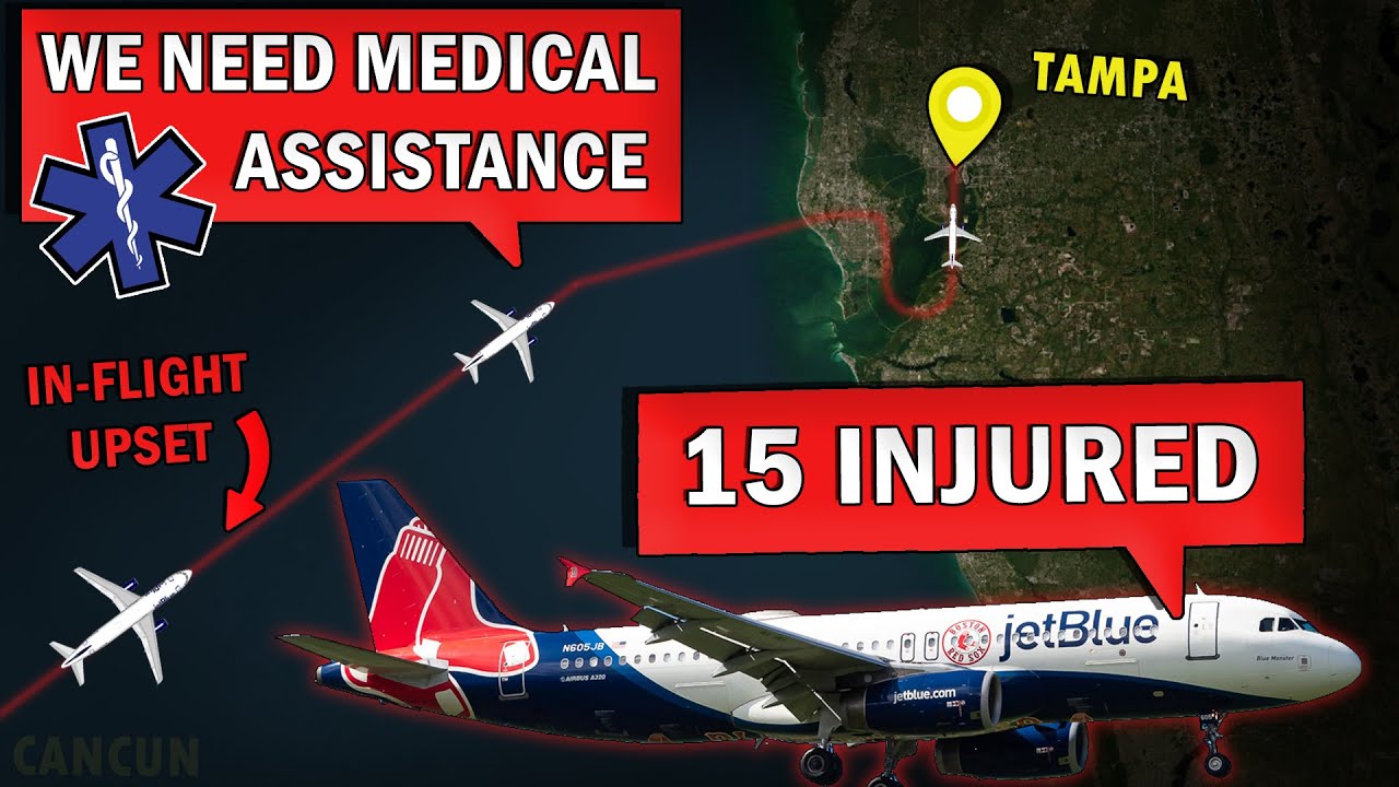 15+ INJURED onboard Jetblue | Flight Control Issue Enroute at 35,000 feet!