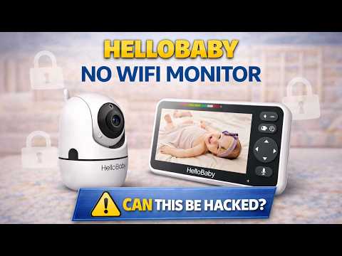 Baby Monitor Mount Compatible with HelloBaby HB6550/HB65/HB66/HB248,ANMEATE SM935E Baby Monitor Camera 15.7 inches Flexible Clip Clamp Mount Long Gooseneck Arm, Baby Monitors Holder Without Tools video review thumbnail