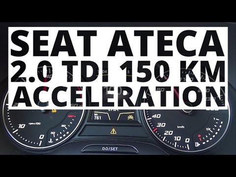 Seat Ateca 2.0 TDI 150 hp (MT) - acceleration 0-100 km/h