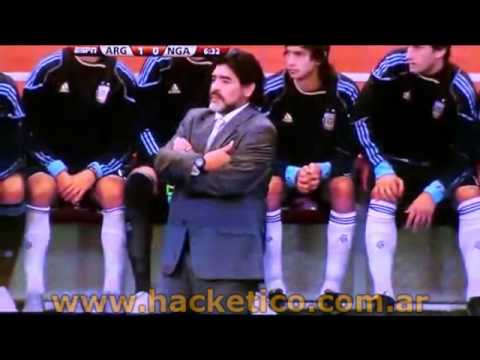 Gol de Heinze ARGENTINA - NIGERIA Mundial 2010 - WORLD CUP