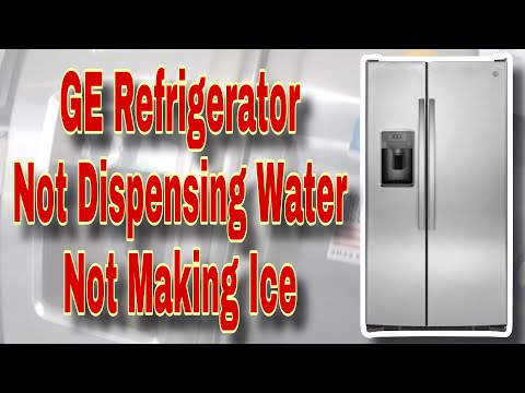 How to Fix GE Refrigerator Not Making Ice or Getting Water on Dispenser | Model GSS25GSHJCSS
