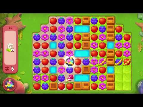 Gardenscapes Level 25 No Boosters Gameplay