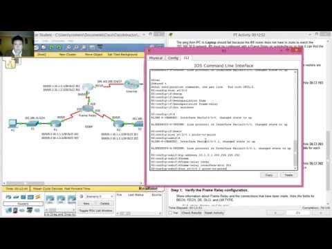 4.2.2.6 Packet Tracer - Configuring Frame Relay Point-to-Point Subinterfaces