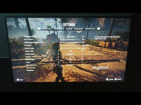 CRT PLASMA OLED IPS Horizon Zero Dawn comparison