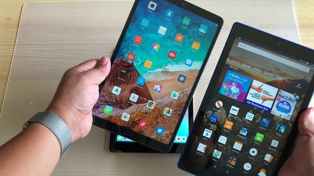 Xiaomi Mi Pad 4 Plus vs iPad 2018 vs Amazon HD 10 - EPIC Comparison Review!