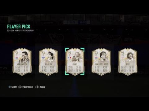 93+ Icon Moments Attacker Pick Fifa 21