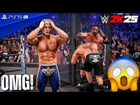 WWE 2K25 - Elimination Chamber Match (Brock v Cody v LA Knight v Randy v Je'Von v Bronson) | 4K