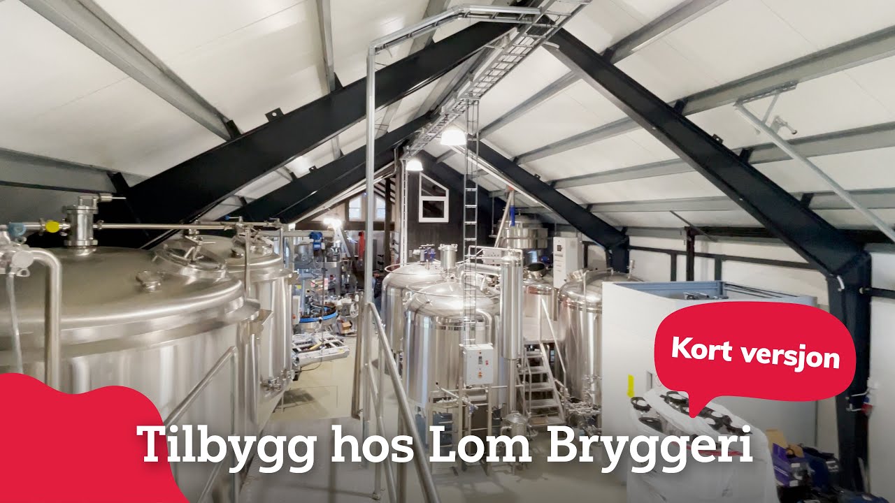 Næringstilbygg hos Lom Bryggeri