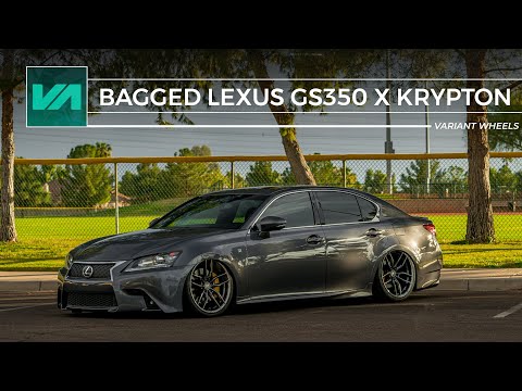 Bagged Lexus GS350 // Variant Wheels