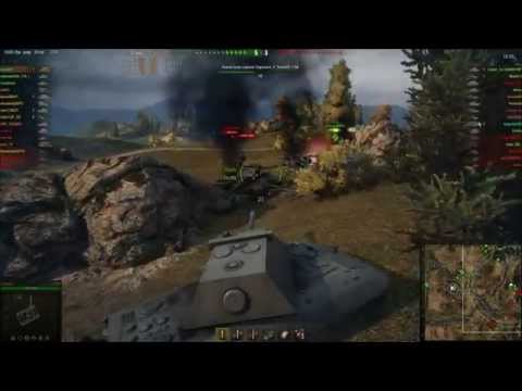 World of tanks : E-100 - 5700 damages, sniping machine, no HEAT - High caliber - Redshire