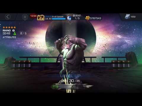 Marvel contest of champions 5 Star RHINO to Rank 2