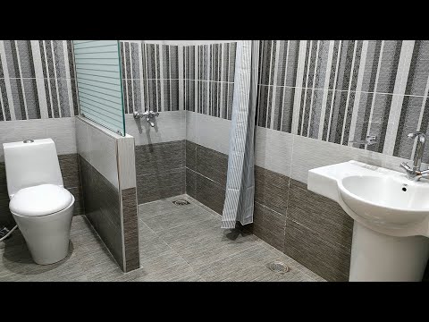 Washroom design 6' x 8.5' [feet] || bathroom design