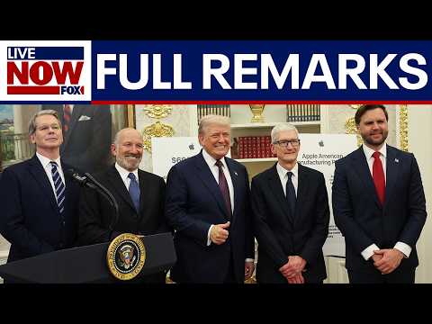 Video | FULL: President Trump, Apple CEO Tim Cook manufacturing announcement