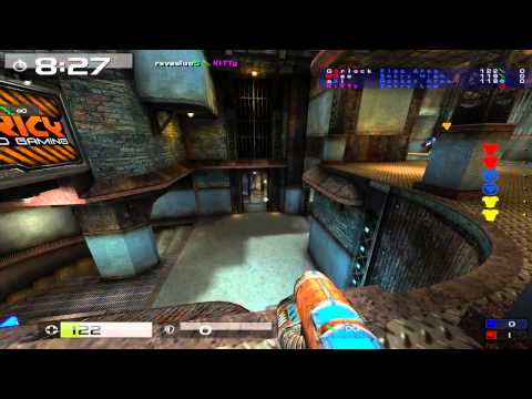 Quake Live iCTF: G4rlock almost 100 net, pcw vs [8] on ironworks