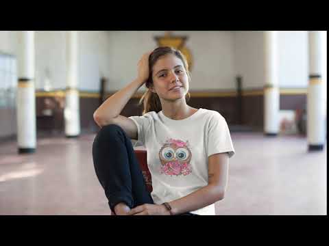 Camiseta feminina de coruja