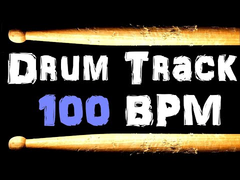 Core Rock Drum Track 100 BPM, Drum Beats for Bass Guitar, Instrumental Isolated Drums Beat 347