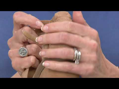 Earth Suede Peep-Toe Wedge Sandals - Curvet on QVC