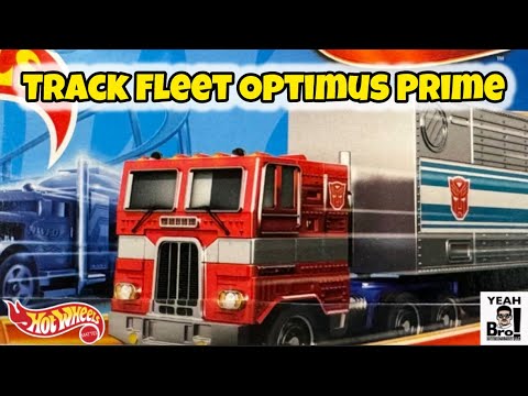 Mattel Transformers Hot Wheels Track Fleet Optimus Prime