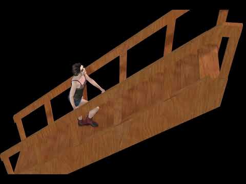 Mixamo Ascending Stairs Animation in iClone