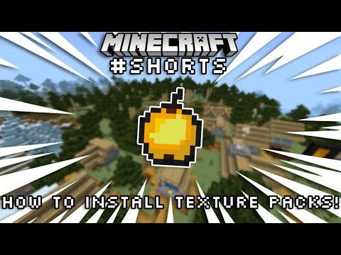 How to Install Texture Packs in Minecraft Bedrock 1.19 #shorts