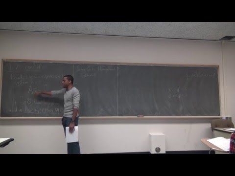 Math 346 Lecture 6 - Gaussian Elimination part 2 and the Determinant