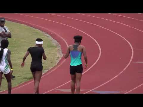 Girls 200 Meter Dash Heat 4 High School Hallandale All Comers - 2/9/2019