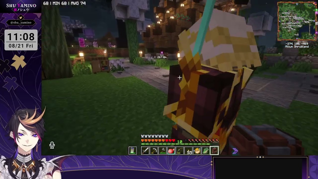#nijienchanted2 beating ender dragon! wow yay (recording)