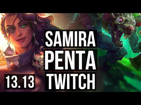 SAMIRA & Brand vs TWITCH & Milio (ADC) | Penta, 800+ games, 1.0M mastery | EUW Master | 13.13
