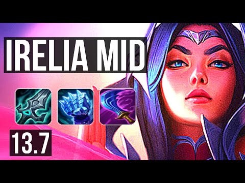 IRELIA vs LISSANDRA (MID) | 7/1/5, 65% winrate, Dominating | KR Master | 13.7