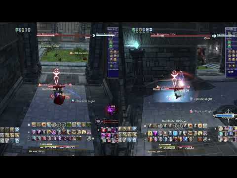 FFXIV 6.3 - Heaven-on-High Dark Knight vs Paladin DPS on 91+ Mimic