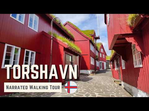 TÓRSHAVN, Faroe Islands | 4K Narrated Walking Tour | Let's Walk 2024