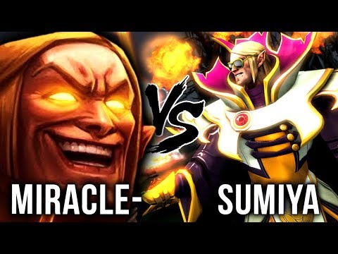 Most EPIC Invoker Battle - Miracle- vs. TOP-1 Invoker Spammer Sumiya - Dota 2