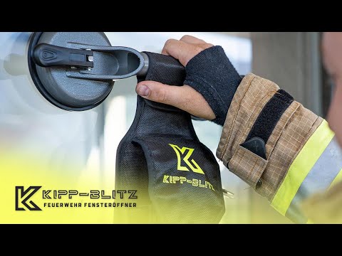 Einsatz am Fenster mit Jalousien mit dem Kippfensteröffner Kipp-Blitz