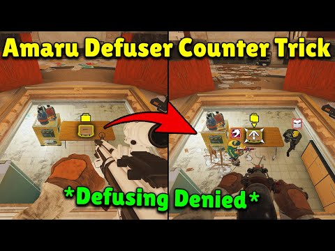 *1 Billion IQ* Amaru Trick To Counter Defusing - Rainbow Six Siege