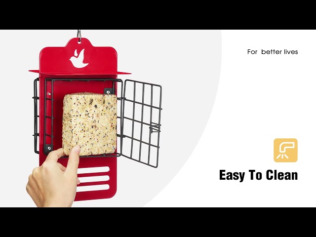 Veehoo Dual-Sided Suet Bird Feeder for Outdoors