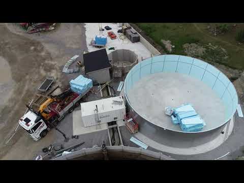 Åkerby gård - Montering av biogasanläggning juni 2020