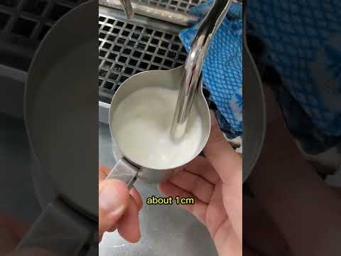 The secret to perfectly textured milk coffees. #shorts #coffee #latteart