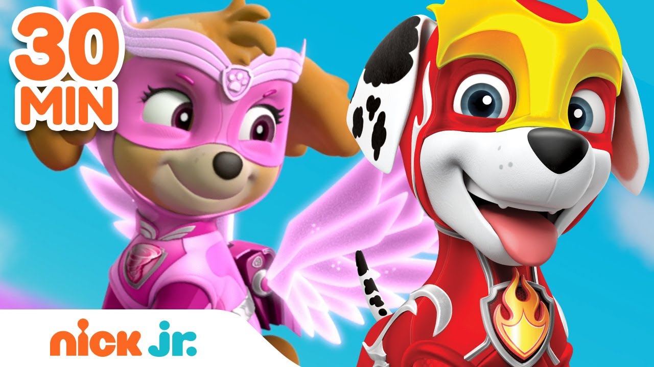 PAW Patrol Mighty Pups Use Teamwork! | 30 Minute Compilation | Nick Jr.