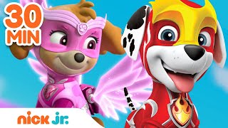 PAW Patrol Mighty Pups Use Teamwork! | 30 Minute Compilation | Nick Jr.