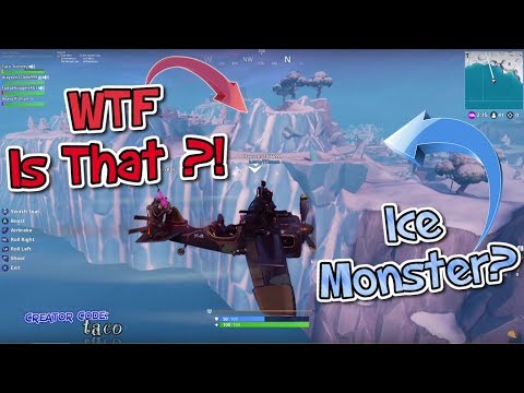 HUGE ICE SKULL melting from MOUNTAIN near Happy Hamlet!!! 💀 [Fortnite Battle Royale] Squads