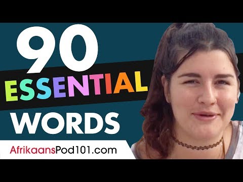 90 Afrikaans Words You'll Hear in Conversations!