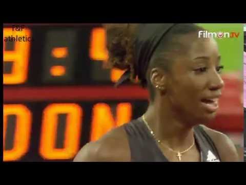Kendra Harrison set a New WORLD RECORD 12.20 in 100m Hurdles - Diamond League London 2016