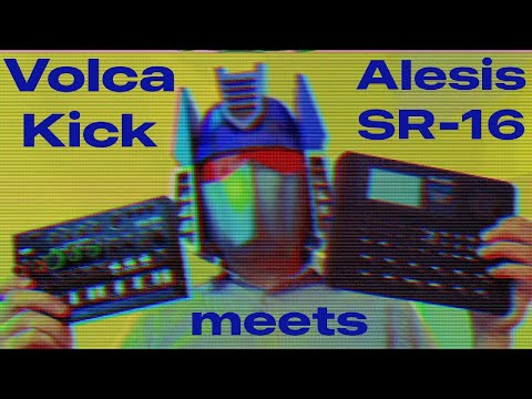 VOLCA KICK meets ALESIS SR-16 - I love to mix old and new gear, they can sound great together!