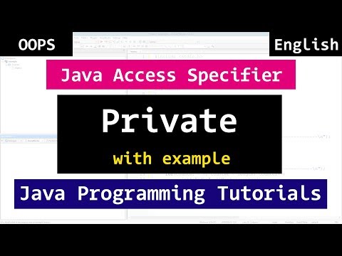 Learn Java Private Access Specifiers | Object Oriented Programming ...