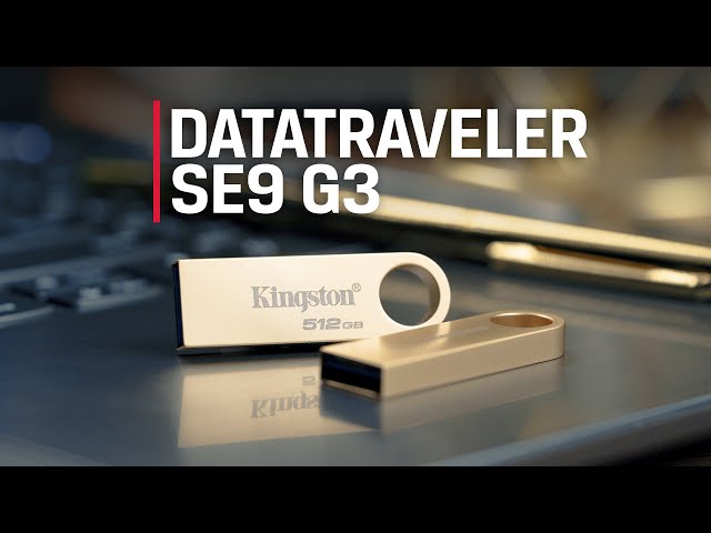 Kingston Technology DataTraveler 64GB 220MB/s Drive USB 3.2 Gen 1 in Metallo SE9 G3 video