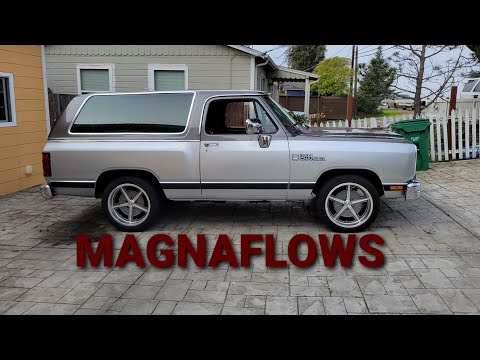 2WD DODGE RAMCHARGER MAGNAFLOW REVIEW MOPAR RIDLER WHEELS 605 BLAZER BRONCO cazadores de clasicos