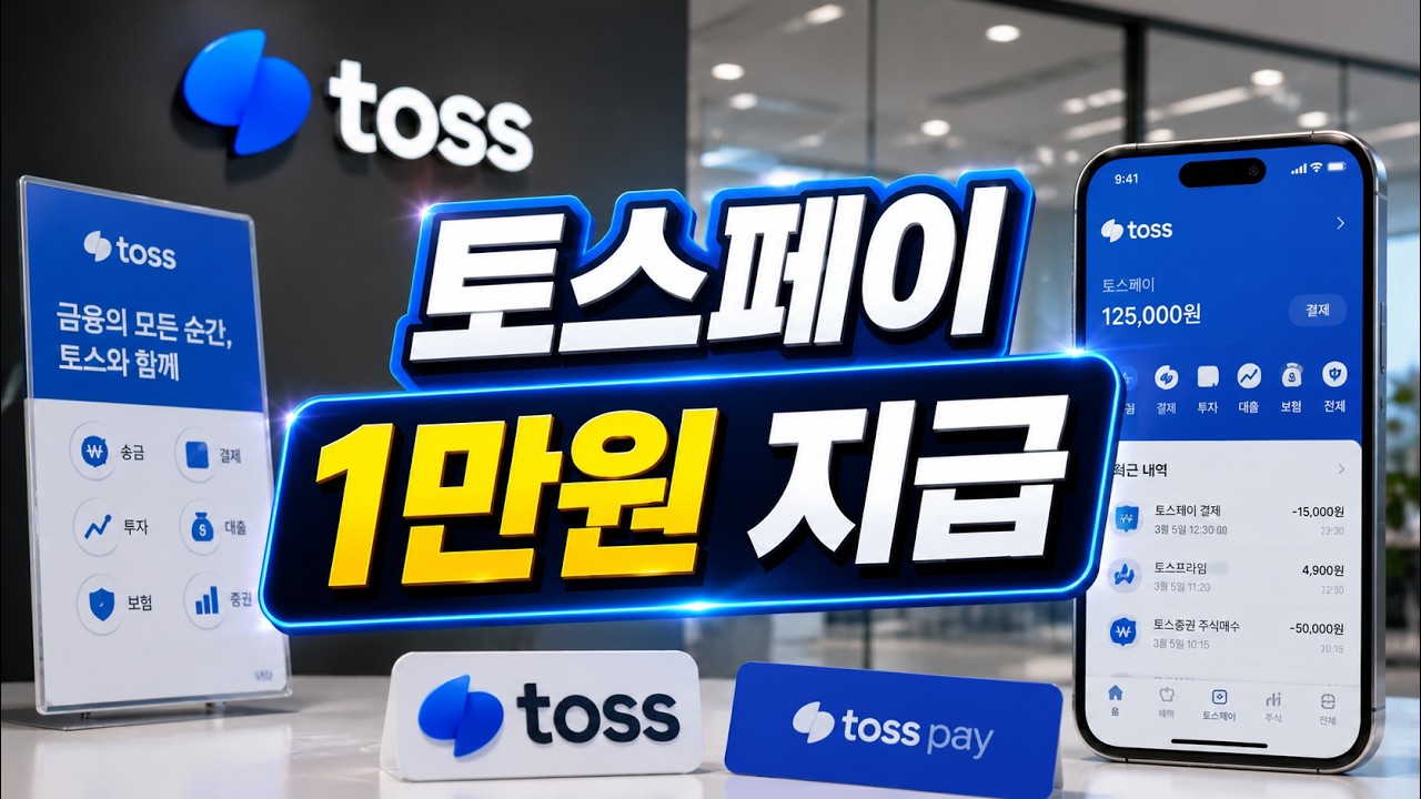 토스페이 1만원 받을 준비하세요