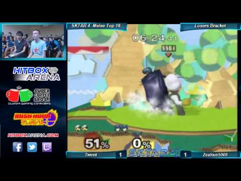 SKTAR 4 Melee Singles Tweek (Luigi, Falcon) vs Zealous5000 (Marth) Loser's Quarters